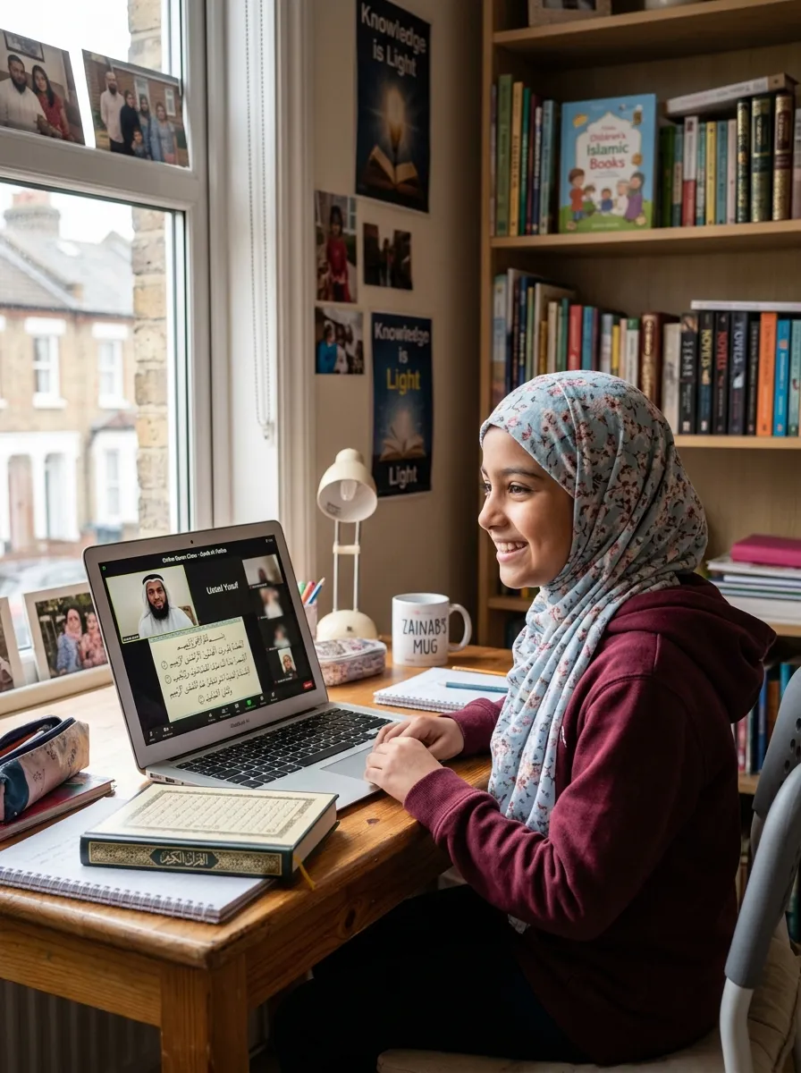 Female Student Learning Online