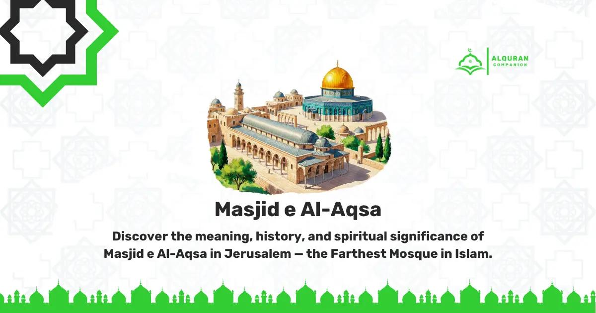 Masjid al-Aqsa in Jerusalem, Islam’s third holiest mosque, located on the Noble Sanctuary alongside the Dome of the Rock.